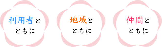 利用者とともに、地域とともに、仲間とともに